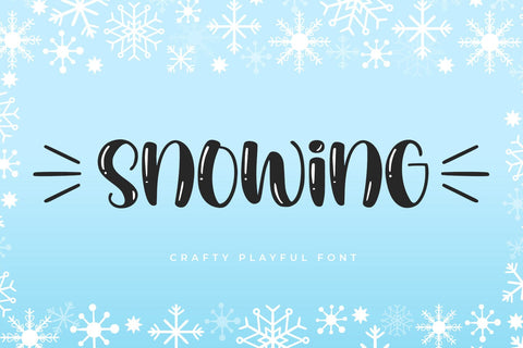 Snowing Font Abo Daniel Studio 