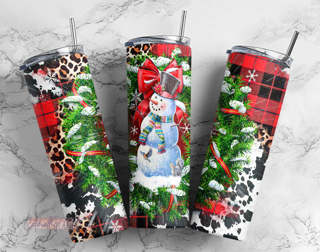 Snowman 20oz Tumbler Wrap PNG Tumbler Sublimation Digital Download, Tumbler Skinny 20oz Png Sublimation CaldwellArt 