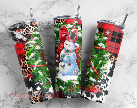 Snowman 20oz Tumbler Wrap PNG Tumbler Sublimation Digital Download, Tumbler Skinny 20oz Png Sublimation CaldwellArt 