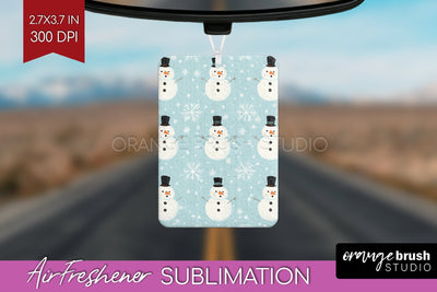 Snowman Air Freshener PNG - Cute Christmas PNG Sublimation Sublimation OrangeBrushStudio 
