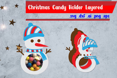 Snowman Candy Holder | Winter Candy Dome 3D Paper zafrans studio 
