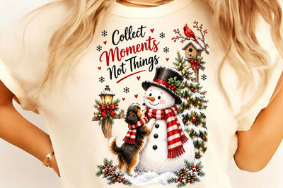 Snowman Christmas PNG, Winter Dog PNG Sublimation SVGista 