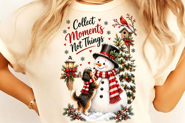 Snowman Christmas PNG, Winter Dog PNG Sublimation SVGista 