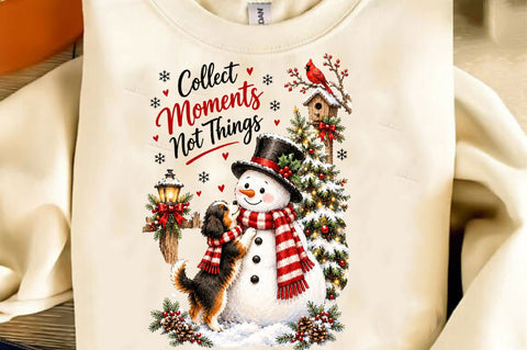 Snowman Christmas PNG, Winter Dog PNG Sublimation SVGista 