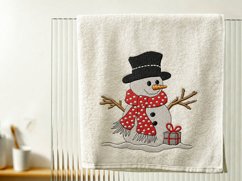 Snowman embroidery design, Christmas embroidery file, 4 sizes Embroidery/Applique DESIGNS DesignDestine 