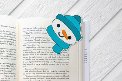 Snowman Face Corner Bookmark ITH Applique Embroidery Embroidery/Applique DESIGNS Risa Rocks It 