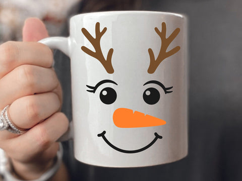 Snowman Face SVG Bundle, Winter svg, Christmas Snowman svg, Snowman png, Christmas Quotes svg SVG DesignDestine 