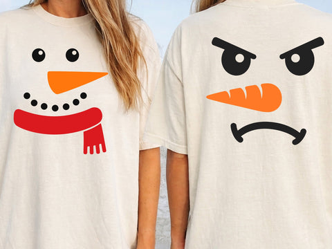 Snowman Face SVG Bundle, Winter svg, Christmas Snowman svg, Snowman png, Christmas Quotes svg SVG DesignDestine 