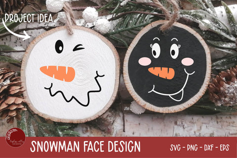 Snowman Face SVG-Snowman SVG Bundle SVG Linden Valley Designs 