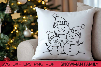 Snowman Family SVG | Christmas SVG File SVG Irina Ostapenko 