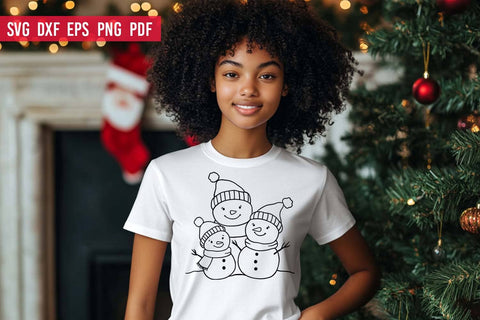 Snowman Family SVG | Christmas SVG File SVG Irina Ostapenko 