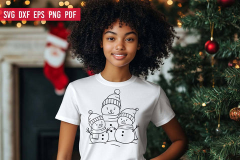 Snowman Family SVG | Christmas SVG File SVG Irina Ostapenko 