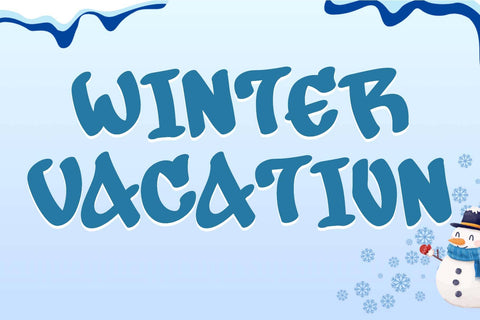 Snowman Graffiti Font Prasetya Letter 