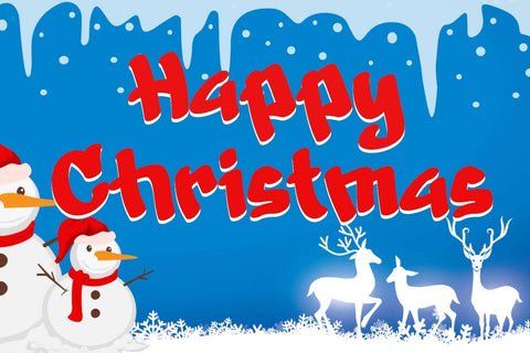 Snowman Graffiti Font Prasetya Letter 