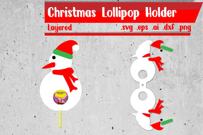 Snowman Lollipop Holders | Christmas Lollipop Holders SVG zafrans studio 
