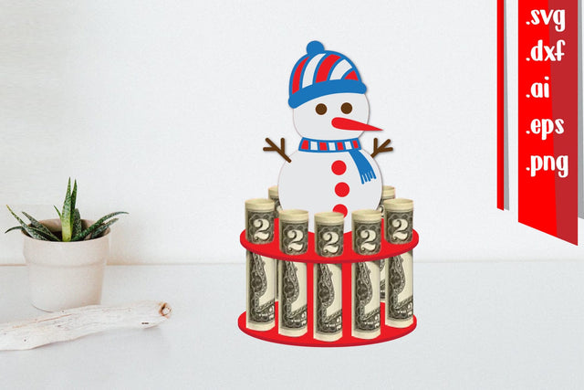 Snowman Money Cake | Christmas Money Holder 3D Paper zafrans studio 