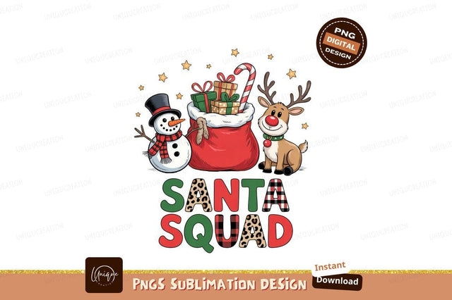 Snowman reindeer gift bag candy cane christmas gifts Sublimation Designangry 