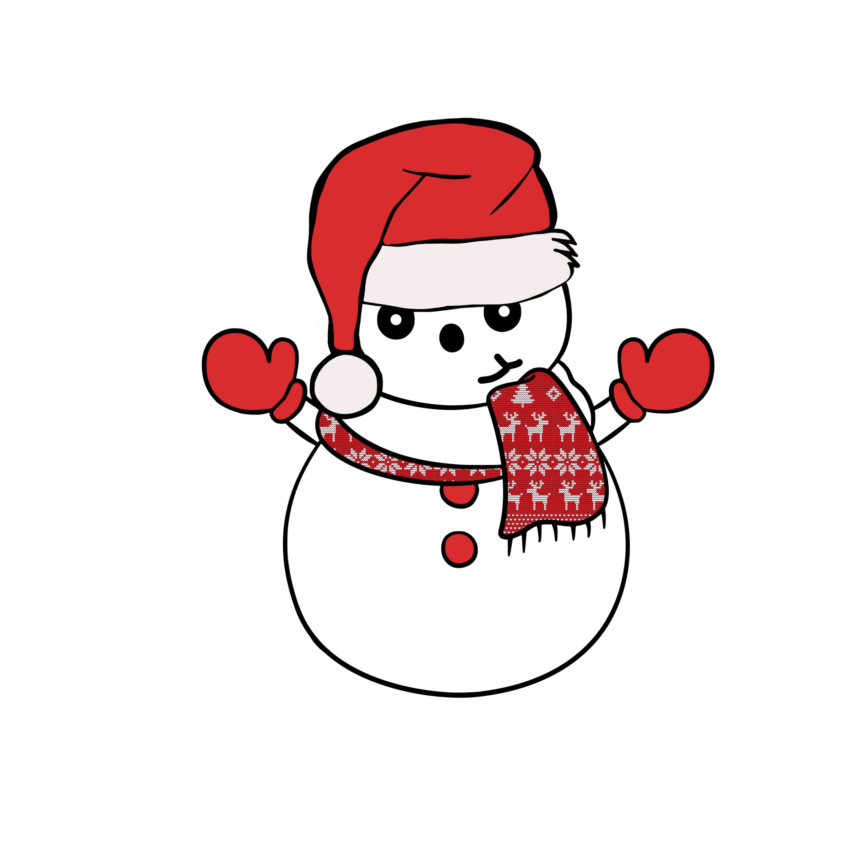 Snowman Vector Illustration Royalty Free SVG, Cliparts, Vectors, and Stock  Illustration. Image 21192152.