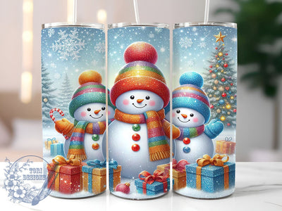 Snowman Tumbler, Christmas Family, Snowy Design, Holiday Sublimation, Winter Decor, Festive Drinkware, Cute Christmas Gift, Family Theme Sublimation ToriDesigns 