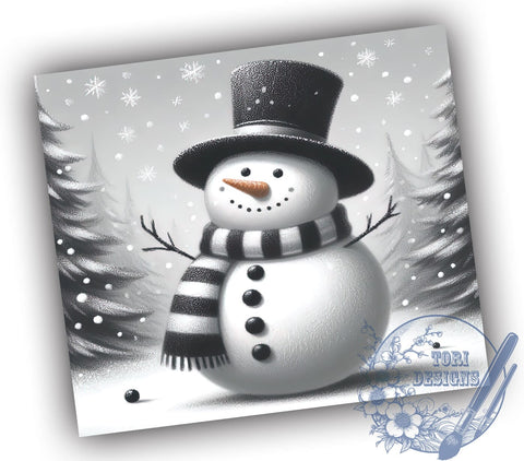 Snowman Tumbler, Christmas Wrap, 20oz Sublimation, Holiday Drinkware, Cute Snowman Decor, Winter Tumblers, Festive Gift Ideas Sublimation ToriDesigns 