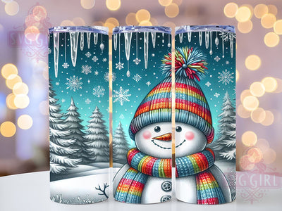 Snowman Tumbler Wrap, Christmas Melt Tumbler, 20oz Sublimation, Cute Snowman Design, Holiday Drinkware, Unique Christmas Gift, Festive Tumbler Wrap Sublimation SvggirlplusArt 