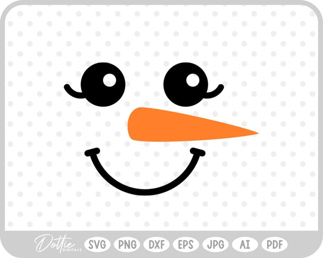 Snowman Winter Christmas SVG DottieDigitals 