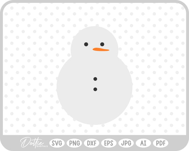 Snowman Winter Christmas SVG DottieDigitals 