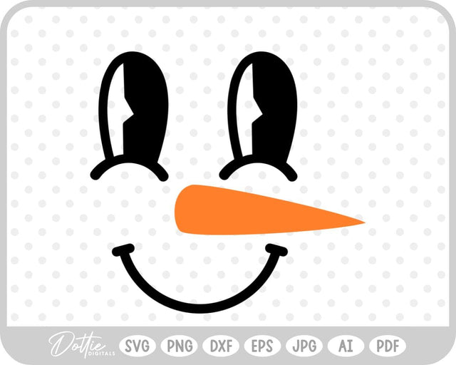 Snowman Winter Christmas SVG DottieDigitals 