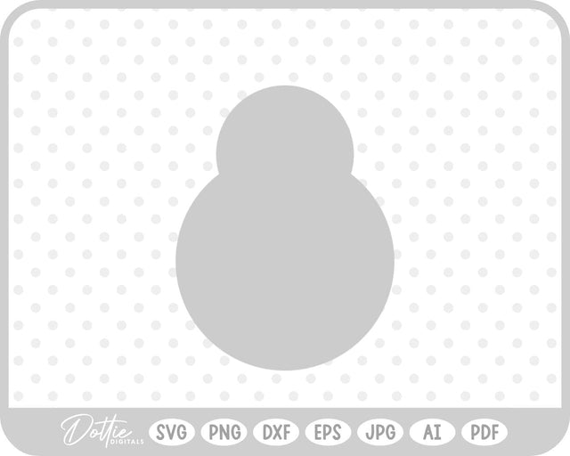 Snowman Winter Christmas SVG DottieDigitals 