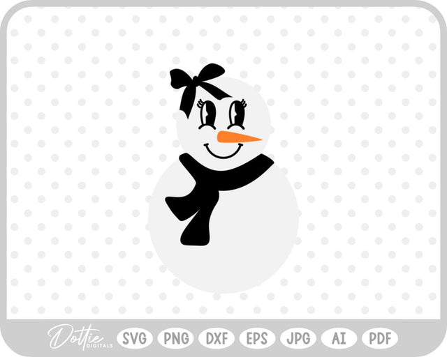 Snowman Winter Christmas SVG DottieDigitals 