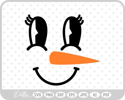 Snowman Winter Christmas SVG DottieDigitals 