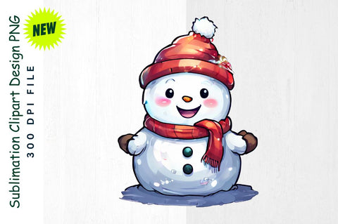 Snowman with Glowing Holiday Lights Sublimation Clipart Sublimation Regulrcrative 