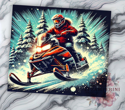 Snowmobile Winter Sports 20oz Tumbler, Snowmobiling gifts, Snowmobile accessories, Winter sports tumbler, 20oz tumbler sublimation, Snowmobile lover gifts Sublimation Li Zamperini 