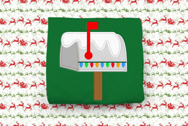 Snowy Christmas Mailbox Applique Embroidery Embroidery/Applique DESIGNS Risa Rocks It 