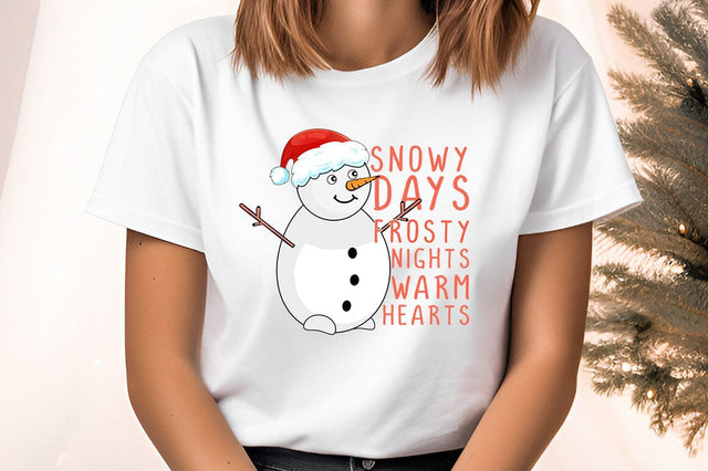 snowy days frosty nights warm hearts PNG Design Sublimation Designangry 