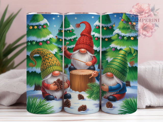 Snowy Forest Christmas Gnome Tumbler, Christmas Gnomes, Winter Tumbler, 20Oz Wrap Design, Forest Sublimation, Snowy Gnome Art, Woodland Winter Design Sublimation Li Zamperini 