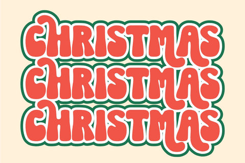 Snowy Season - Retro Duo Font Font Masyafi Studio 