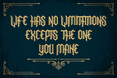 Snubhore - Blackletter Typeface Font Mozzatype 