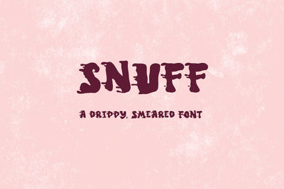 Snuff Display Font Font Beck McCormick 