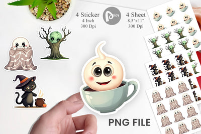 Snuggle Spooky Squad Sticker Sublimation artnoy 