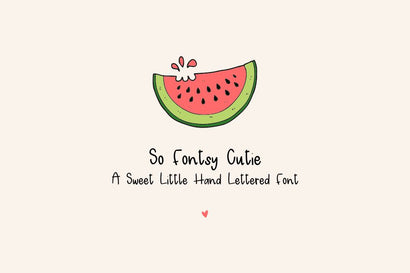 So Fontsy Cutie | Hand Lettered Font Font So_Fontsy_VIP 