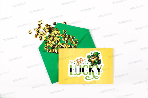 So lucky Sticker Design Sublimation Regulrcrative 