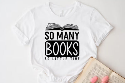 So many books so little time, Reading SVG SVG FiveStarCrafting 