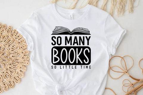 So many books so little time, Reading SVG SVG FiveStarCrafting 