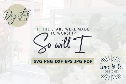 So Will I SVG Files, Christian Svg, Religious Svg, Jesus Svg, Christian Shirts, Cricut Svg, Silhouette Designs, Digital Cut Files, Vinyl Designs, DXF PNG JPG (1683184846) SVG Ivan & Co. Designs 