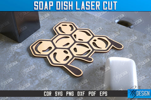 Soap Dish Laser Cut Bundle | Soap Holder | Bathroom Accessories | CNC File SVG Fly Design 