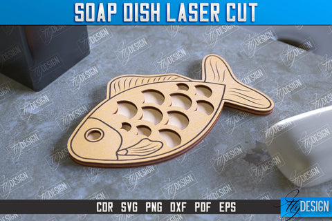 Soap Dish Laser Cut Bundle | Soap Holder | Bathroom Accessories | CNC File SVG Fly Design 