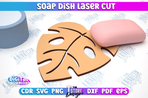 Soap Dish Laser Cut Bundle | Soap Holder | Bathroom Accessories | CNC File SVG The T Store Design 