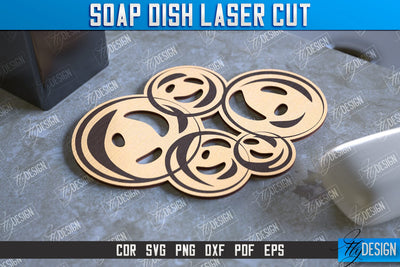 Soap Dish Laser Cut | Soap Holder | Bathroom Accessories | CNC File SVG Fly Design 