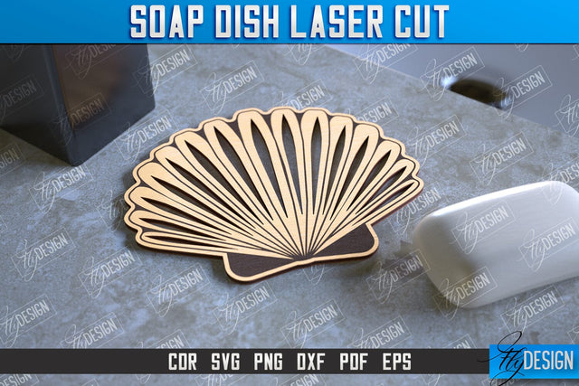 Soap Dish Laser Cut | Soap Holder | Bathroom Accessories | CNC File SVG Fly Design 
